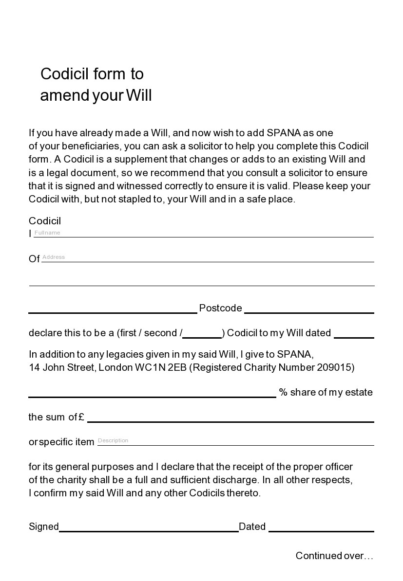 46 Free Codicil To Will Forms &amp;amp; Templates ᐅ Templatelab pertaining to Printable Codicil To Will