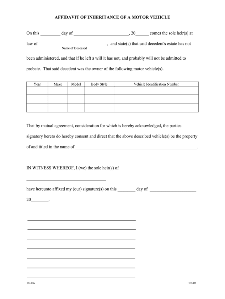 Printable Arkansas Blank Will Forms