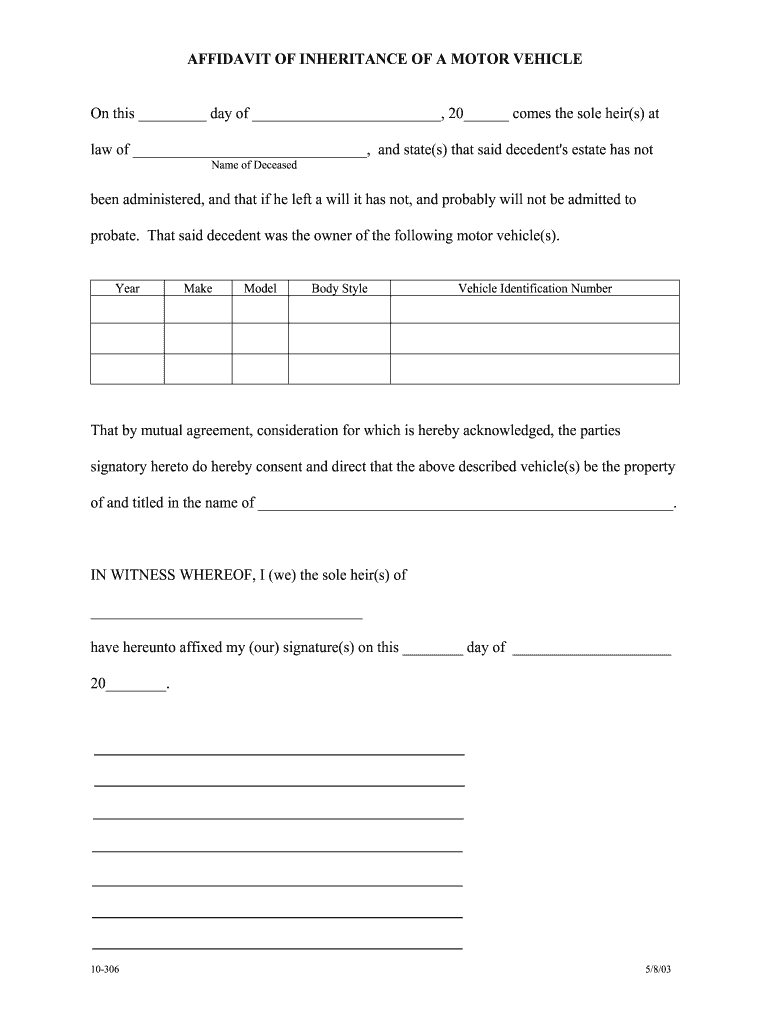 Arkansas Inheritance Form - Fill Online, Printable, Fillable intended for Printable Arkansas Blank Will Forms