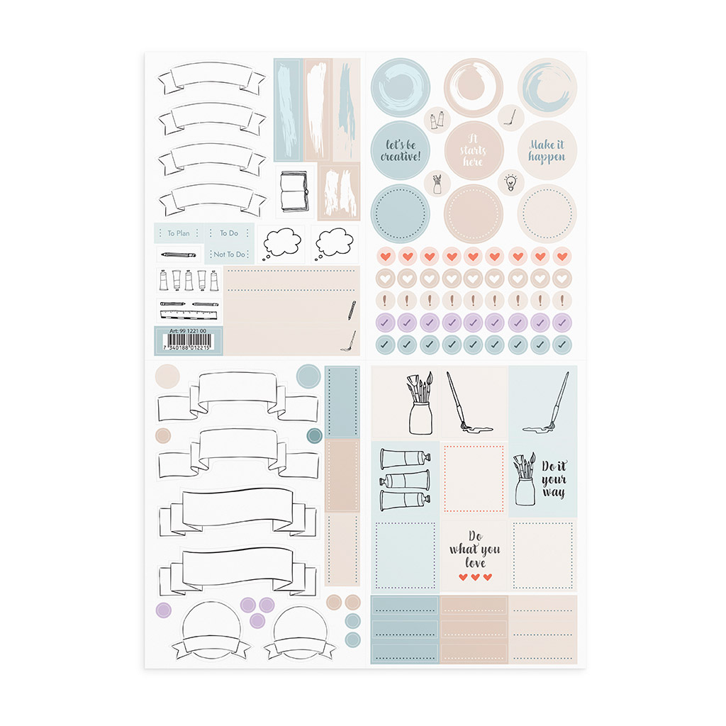 Be More Creative Sticker pertaining to Printable Do-It-Yourself Will Kit