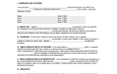 Blank Will Forms To Print – Fill Online, Printable, Fillable pertaining to Printable Washington Dc Blank Will Forms