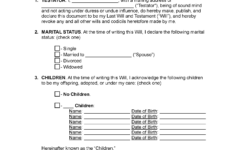 Free Florida Last Will And Testament Template | Pdf | Word intended for Printable Florida Blank Will Forms