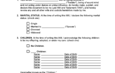 Free Last Will And Testament Template Templates (2) | Pdf | Word pertaining to Printable Delaware Blank Will Forms
