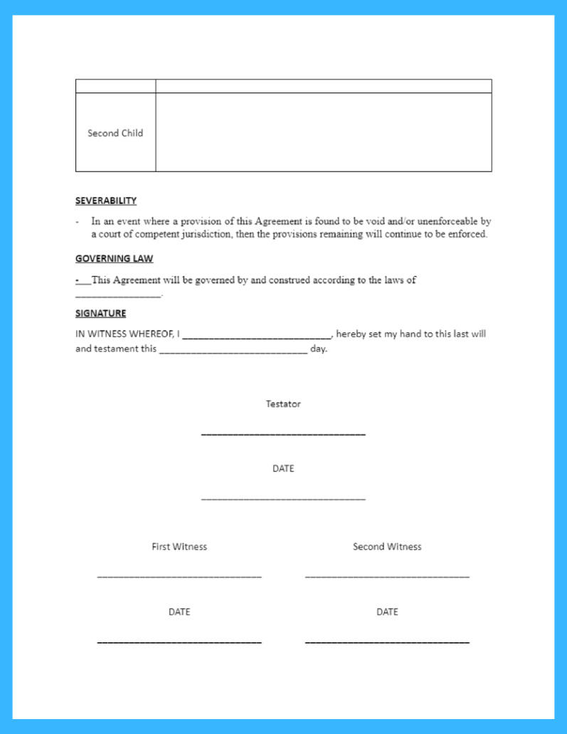 Free Template For Last Will And Testament For Download pertaining to Printable South Dakota Blank Will Forms