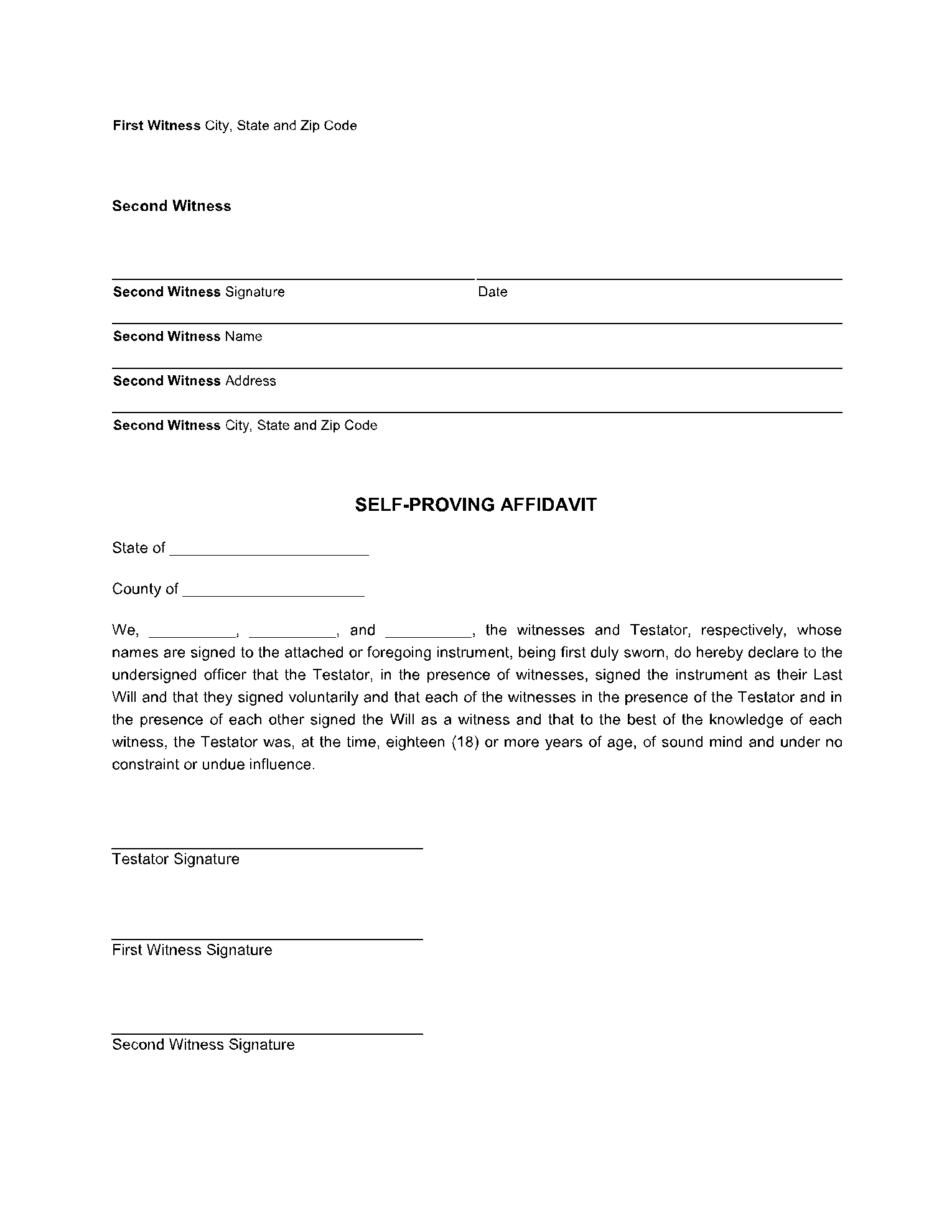 Free Wisconsin Will Form | Cocosign for Printable Wisconsin Blank Will Forms