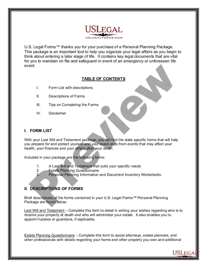 Printable Missouri Blank Will Forms
