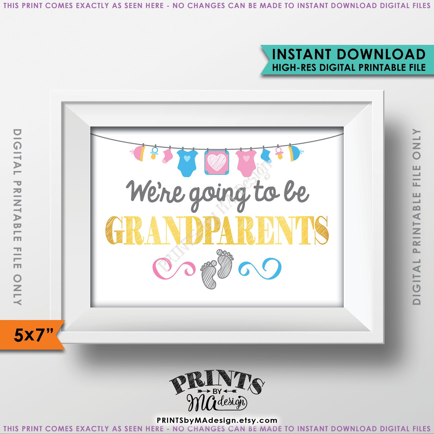New Grandparents Announcement, We&amp;#039;Re Going To Be Grandparents regarding Printable Will For Grandparent