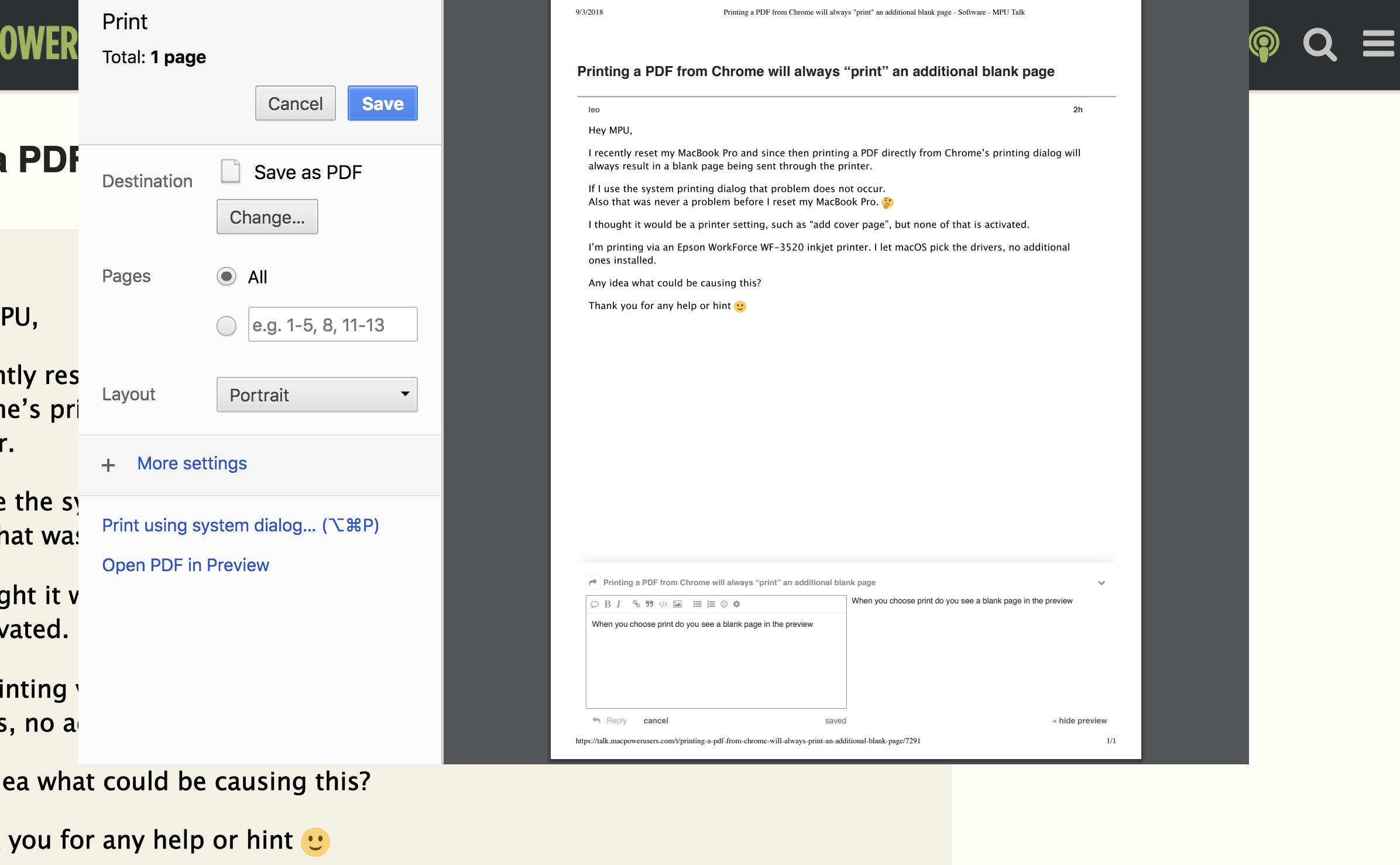 Printing A Pdf From Chrome Will Always &amp;quot;Print&amp;quot; An Additional Blank pertaining to Print a Blank Will